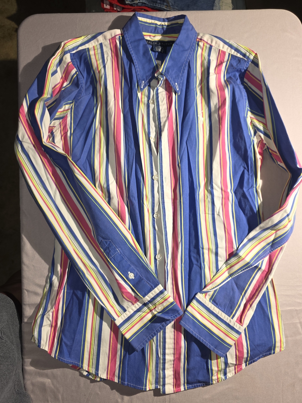Ralph Lauren Multi-Color Striped Button-Down Shirt